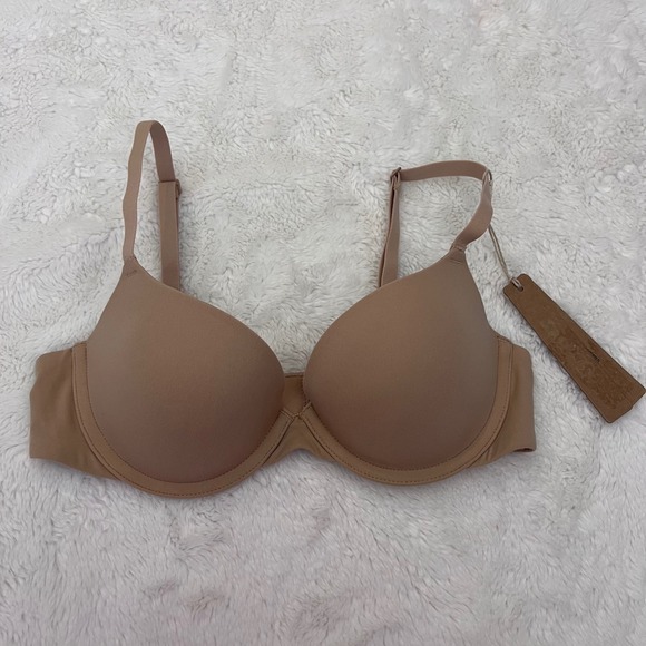 SKIMS Women's Fits Everybody Push Up Demi Bra Clay BR-UWR-2295 Size 32A NWT - Picture 3 of 9